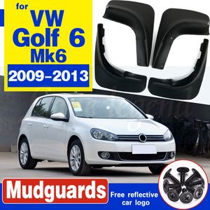 For Volkswagen VW Golf 6 Mk6 2009 2010 2011 2012 Set Molded Mud Flaps Mudflaps Splash Guards Front Rear Mud Flap Mudguards