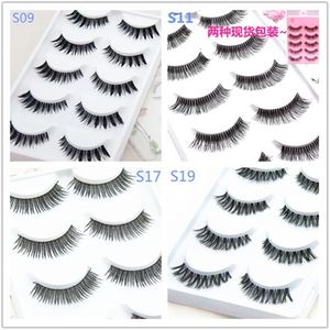 ELP001 Toptan 5 Çift 3D Kirpikler Lashes Ambalaj Tepsi Sentetik Malzeme Yeni Kullanıcı Düğün Parti için Ucuz Kirpik