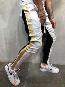 Erkekler Beyaz Joggers toptan satış-Erkek Pantolon Erkek Casual Sweatpants Nedensel Spor Eşofman Siyah Beyaz Hip Hop Erkekler için Pantolon Joggers