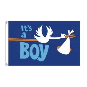 „It's a Boy“-Flagge, 90 x 150 cm, bedrucktes Polyester, für den Außenbereich oder den Innenbereich, Digitaldruck, Banner und Flaggen im Großhandel