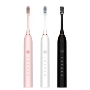 New electric toothbrush, 6-speed sonic vibration, adult household soft hair USB rechargeable waterproof children electric toothbrush