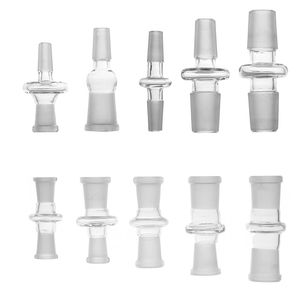 Adaptador de vidro de fumadores 10male / 14female e 14male / 18female conversor use para tubos de água