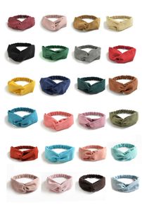 Women's Criss cross Suede Headbands Elastic Twisted Head Wrap Knotted Elastic Hair Band Accessories 25 Colour Select