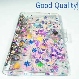 A6 PVC Waterproof Binders Notepad Cover Transparent Loose-leaf Shell Simple Business Hand Account Book Binder Shells School Office Supplies