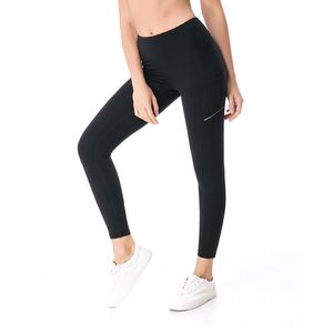 L-02 Spandex Pantaloni da yoga da donna Solid Sports Gym Wear Leggings Elastic Fitness Lady Complessivamente Collant completi Completi sportivi da donna