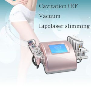 Kavitation Ultraljudsmaskin Kroppsformning Vakuumenhet Massage Radiofrekvens RF Utrustning Hudsträng Lipo Laser Machine