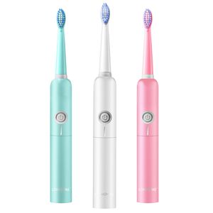 Sarmocare Electric Toothbrush Sonic Adult Battery Teeth Brush Holder with Replacement Brush Heads Waterproof Smart Time Gift