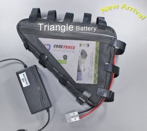 Batteria ebike 52v borsa triangolare agli ioni di litio per motore da 1000w