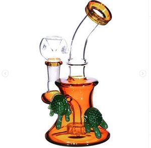 tortoise glass beaker bong Hookahs gravity smoke pipe bowl pieces thick glass water bongs tobacco smoking accessories hammer
