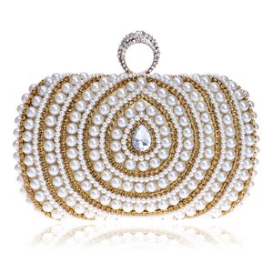 New-party/wedding dressing bags evening bags high quality tote handbag Clutch bag shining bag with pearl