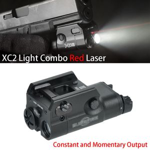 Tactical XC2 Compact Scout Light with Red Dot Laser LED MINI White Light 200 Lumens Flashlight
