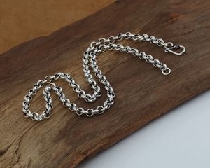 925 Sterling Silver Necklace Thai Silver Vintage 6mm Thick Heavy Chains Necklace Christmas gifts