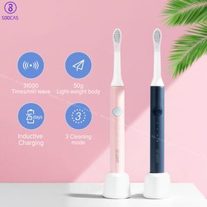 SOOCAS Sonic Electric Toothbrush Ultrasonic Automatic Tooth Brush Waterproof Cleaning USB Rechargeable So White EX3 PINJING