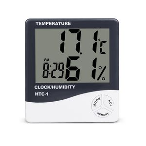 LCD-Digitalwecker Heimtemperatur-Feuchtigkeitsmesser HTC-1 Indoor Outdoor Hygrometer Thermometer Speicher Wetterstation