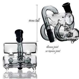 Hookah 14mm glasögon aska catcher 18mm glas aska catcher rök tillbehör bong dab riggar återta