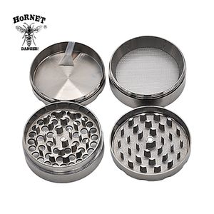 HORNET Zinc Alloy 60MM 4-Layer Grinder: Perfect for Tobacco, Herbs & Spices. CNC Precision & Smooth Grinding, Convenient & Portable. Ideal for Cigarette Accessories Wholesale.