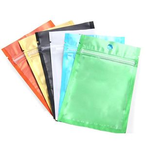 Colored + Clear Resealable Valve Zipper Plastic Retail Packaging Packing Bag Zip Mylar Bag Package Pouches