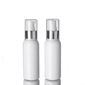 100ml Tom vit plastförstärkare Sprayflaska Lotion Pumpflaska Resorstorlek Kosmetisk behållare för parfym eterisk olja
