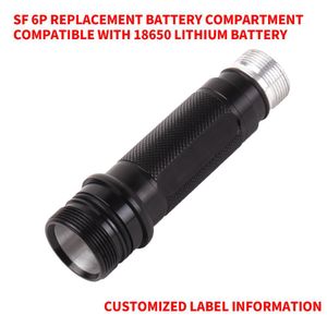 Replace surefire 6p, G2 lamp body surefire 3p compatible with 18650 battery Y200727