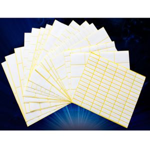 3bags X20mm White colour Square design kraft Blank Sealing sticker DIY gift package label paper stickers