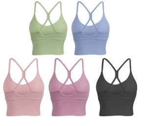 Yoga Kıyafetleri toptan satış-Luyogasports Spor Sutyen Yoga Kıyafetler Vücut Geliştirme Tüm Maç Rahat Spor Push Up Sütyen Yüksek Kaliteli Kırpma Kapalı Açık Egzersiz Giyim Tops