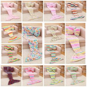 Wholesale nap sleeping bag for sale - Group buy Mermaid Blanket Sleeping Bag Mermaid Tail Blanket Nap Plaid Blankets Bedding Living Room Blankets not including pillowT2I51409