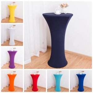 Tafelkleed 19 Kleuren Cocktail Bruiloft Spandex Hoes Hoge Bar Lycra Linnen Feest Banket El Decoratie