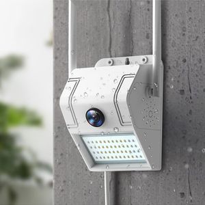 Minikameror Floodlight Outdoor Home Security Camera p G WiFi Night Vision med LED Motion Sensor Vägglampa Trådlös