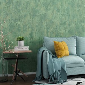 Mármore Home Decor industrial texturizada do vintage azul amarelo Wallpaper Metallic liso simples parede cor sólida rolo de papel