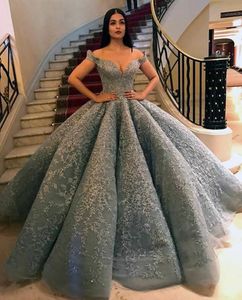 Grey Wedding Dresses Princess Bridal Ball Gowns Lace Appliques Sleeveless High Neck Wedding Gowns Petites Plus Size Custom Made