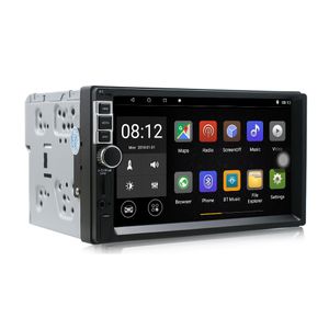 7 tums bilvideospelare Dubbel DIN 2 + 16G Quad-Core A7 1.3GHz multimedia stereo autoradio