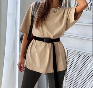 Sommar 2020 Kvinnor Set Round Neck Loose Basic Short Sleeve Top och Biker Shorts Casual Two Piece Sets Vit Outfit Jogging Suit