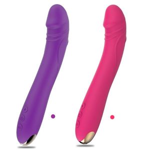 G-Spot Dildo AV Vibrator erotiska sexleksaker för vuxna Kvinna Vagina Klitoris Stimulator Magic Wand Massager Masturbator
