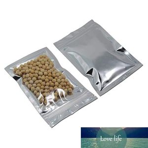 100pcs a lot Resealable Bags Smell Proof Pouch Aluminum Foil Packaging Plastic Bag Food Small Storage Bags 7*13cm