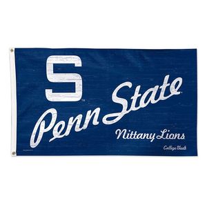 Penn State University Throwback Vintage 3x5 College Flag 3x5ft Outdoor ou Indoor Club Impressão Digital Banner e Bandeiras Atacado