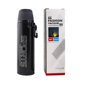 500ML sports water bottle bullet tumbler flask double wall stainless steel outdoor portable vacuum outdoor with rope