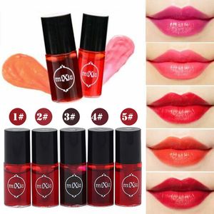 MIXIU 5 Colors Waterproof Long Lasting Lip Gloss Tube Red Pink Lip Tint Stain Makeup Liquid Lipstick Lipgloss Easy To Wear 0155