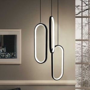Black/White Color Modern led pendant lights for living room dining room acrylic aluminum body LED Pendant Lamp Free Shipping