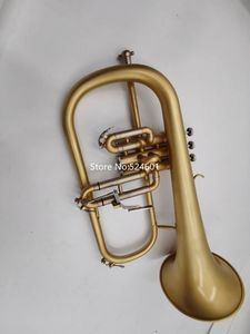 Wholesale New Arrival Bach Bb Flugelhorn Brass Plated Musical instrument Professional Hing Quality With Case Accessories Free Shipping