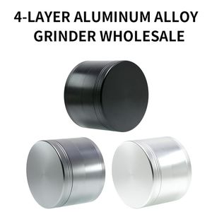 Wholesale crush grinder for sale - Group buy 4 Layers mm Diameter Grinders Smoking Accessories Aluminium Alloy Metal Grinder Herb Spice Tobacco Crushers Colors
