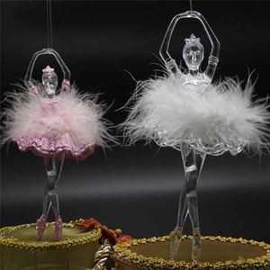 Maxsin 1PC mode Acryl driedimensionale ballerina danseres Hanger DIY Bruiloft creatieve huisdecoratie gereedschappen Ornamenten