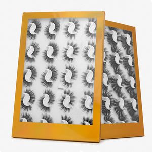 20 par låda mm d falsk mink ögonfransar med tweezer naturlig handgjord stor volym mjuk wispy fluffy långa ögonfransar förlängning för smink