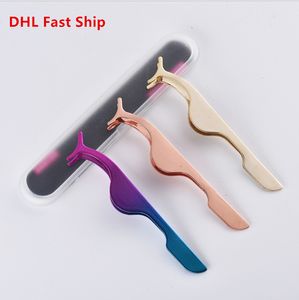 Fashion Eyelash Curler Handle Eye Curling Eyelashes Eye Lashes Curler Clip Beauty Makeup Tools 4 Colors with Exquisite box