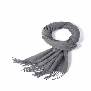 Sciarpa in cashmere di colore puro Sciarpa di marca in cashmere morbido di alta qualità Sciarpa in cashmere unisex autunno e inverno 180 * 30 cm