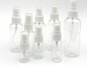 Plastsprayflaskor, 60 ml tomma fina sprutor, reseparfymfördelare för rengöringslösningar (