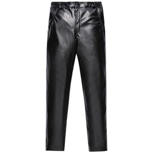 Męskie spodnie skórzane męskie spodnie dresowe dorywczo mężczyźni moda proste i przystojne spodnie stałe kolorowe spodnie Sexy Jaycosin 2021 Sprzedaż