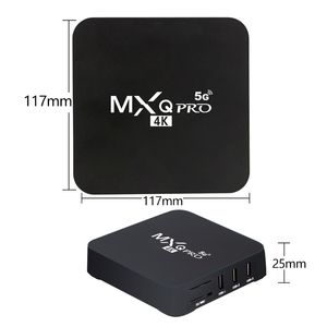 MXQ Pro Android 9.0 Caixa de TV Amlogic S905W Chip 1GB 8GB 2G 16G Smart Media Player Suporte 2.4G 5G Wi-Fi