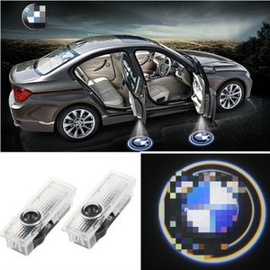 2st CAR DOOR LED Logo Light Laser Projektor Ljus Ghost Shadow Välkomstlampa Enkel installation för BMW M E60 M5 E90 F10 x5 x3 x6 x1 gt e85