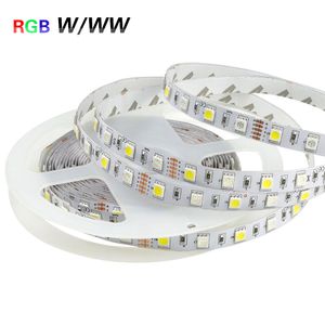 5M 300LED 12V LED Strip Light 5050 SMD RGBW RGBWW No Waterproof Diode Tape LED Lamp Home Holiday Decoration