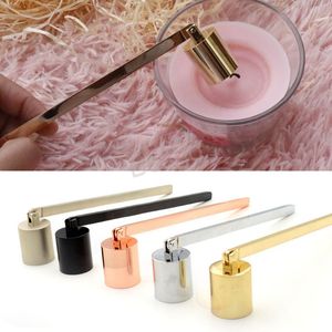 Scented Candle Extinguisher Bell Shaped Candle Snuffer Stainless Steel Long Handle Candle Wick Snuffers Candles Extinguisher BH2705 TQQ